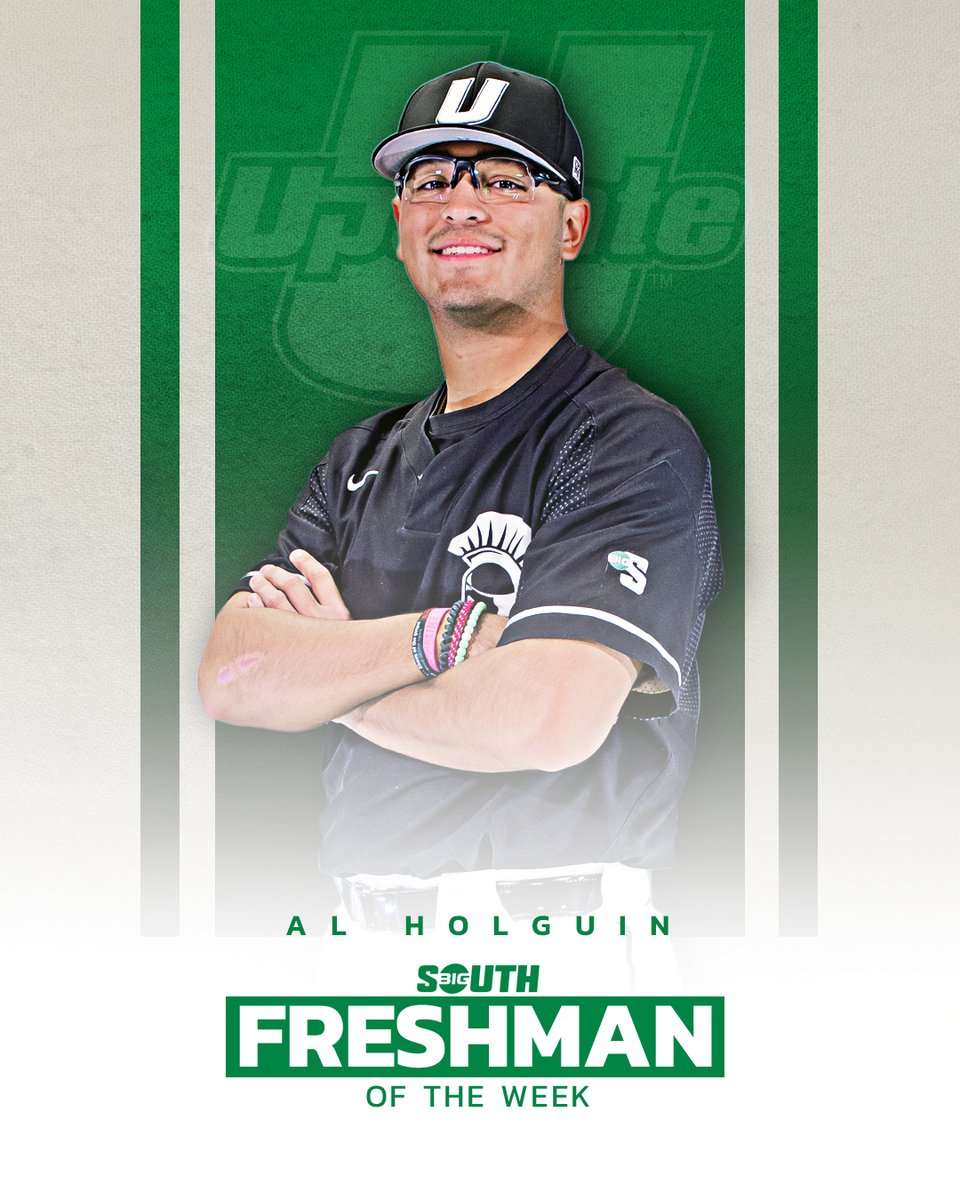 He picked up a win AND a save last week with 8️⃣ strikeouts in 6️⃣ innings!

<a href="/UpstateBSB/">USC Upstate Baseball</a>'s Al Holguin is the #BigSouthBase⚾ Freshman of the Week!
