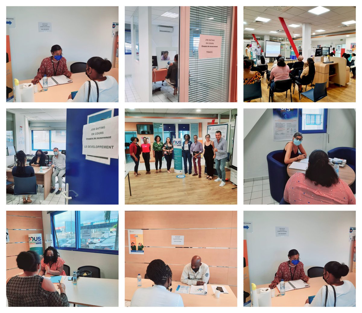 FTravail_971's tweet photo. [#Recutement] #EquipeGrandsChantiers: Job dating ce matin au #PoleEmploi de #Jarry avec @LBDEVOM  :  + de 50 candidats, 30 postes à pourvoir proposés par une dizaine d'entreprises présentes pour recruter ! #AvecPoleEmploi. https://t.co/fOlhCYNEYG