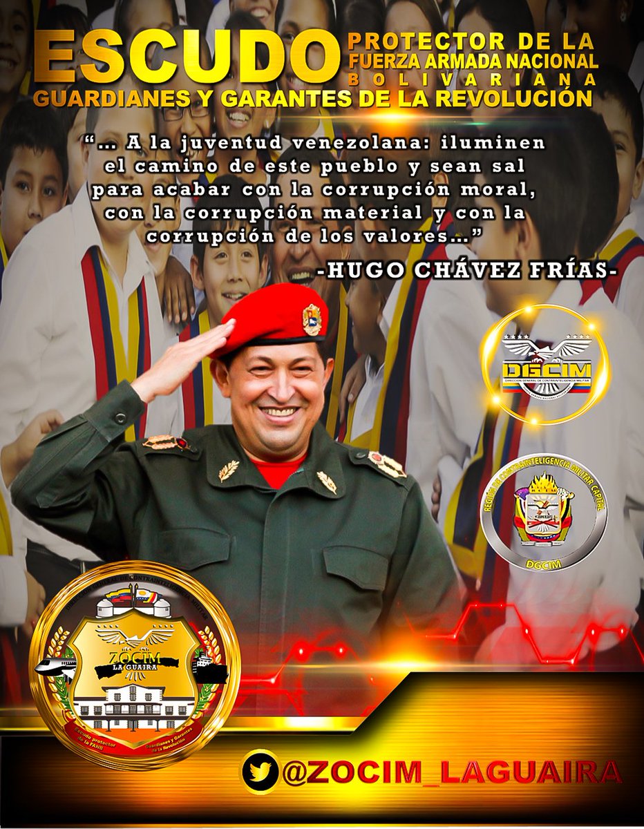 En la <a href="/Z_LAGUAIRA/">ZOCIM_LAGUAIRA</a> Promovemos el pensamiento Bolivariano.
#Venezuela #FanbEsSoberania #ChavezLaVozDelPueblo