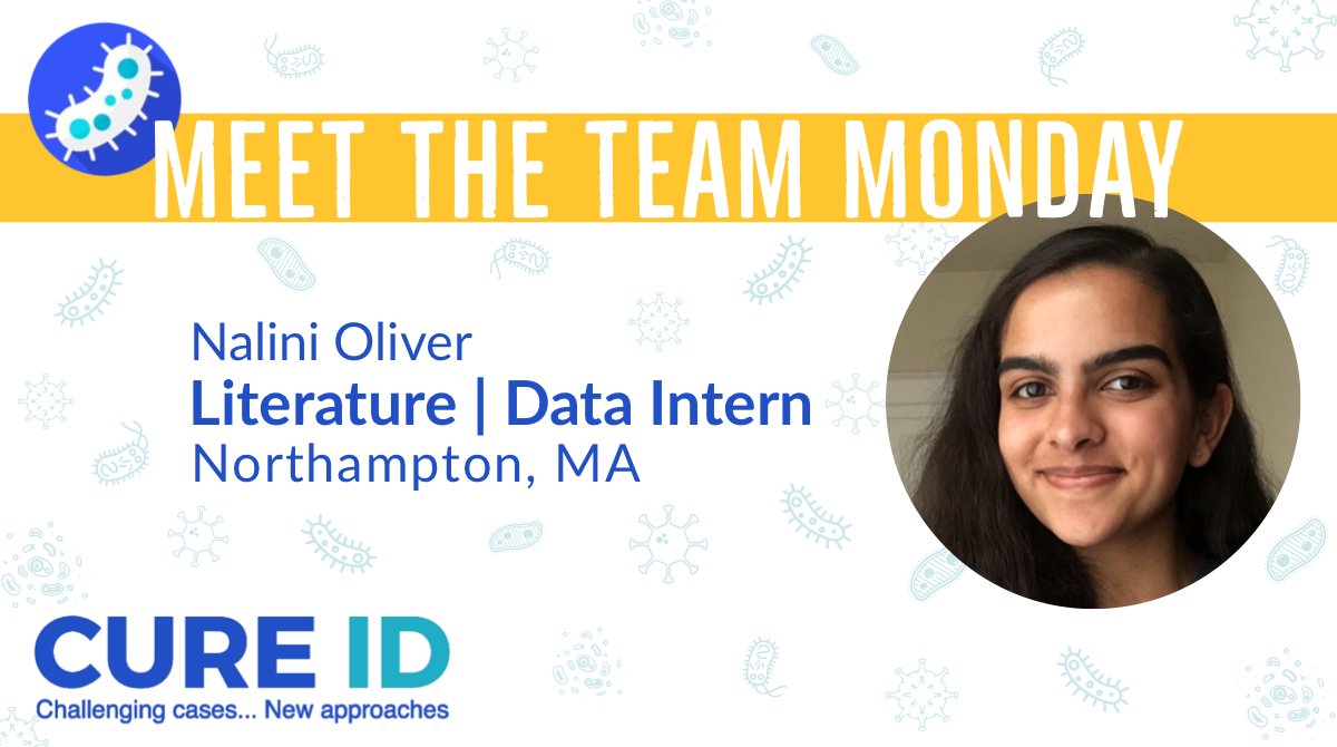 id_cure's tweet photo. @Nalini_Oliver is a Literature/Data intern #CDRC, where she reviews case reports & adds data to CURE ID. Sheโs a Bio/SDS undergrad @SmithCollege with an interest in DevBio/Neuro research.
#WomenInSTEM #IDtwitter #InternPower
@CPathInstitute https://t.co/z6GHsIeVuN