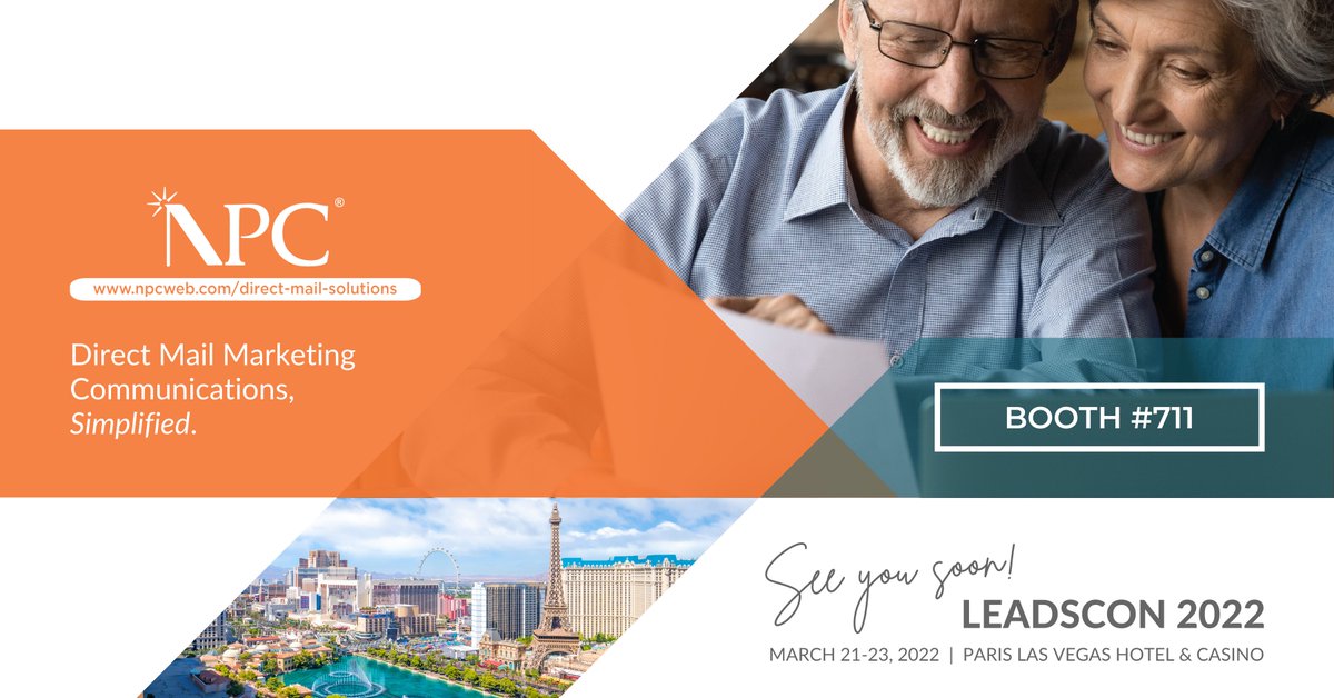 NPCinc_'s tweet photo. We're excited to meet you at #LeadsCon in Las Vegas at Booth #711! Stop by and talk to @ezdougez21 or @LukeSackandy. Let @NPCinc_'s solutions enhance your marketing strategy with communications that drive results.
 
Experience @NPCinc_! 

https://t.co/XxdHhiXLQE

#npcinc https://t.co/ekssQxSe34