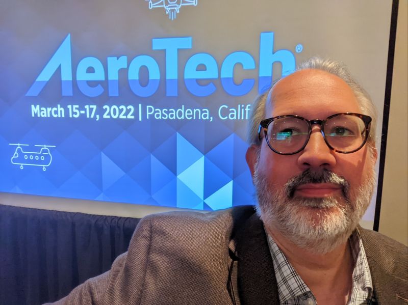 klepperson's tweet photo. Presentation at AeroTech 2022 went very well. Deep discussions about Advanced Air Mobility going on. Full aerospace stack being shaken up and re-developed with safe autonomy at the base. Version of talk will be available at website. #aerospace #autonomy #uas #safety #aam #daa https://t.co/Ygv00VHxBl