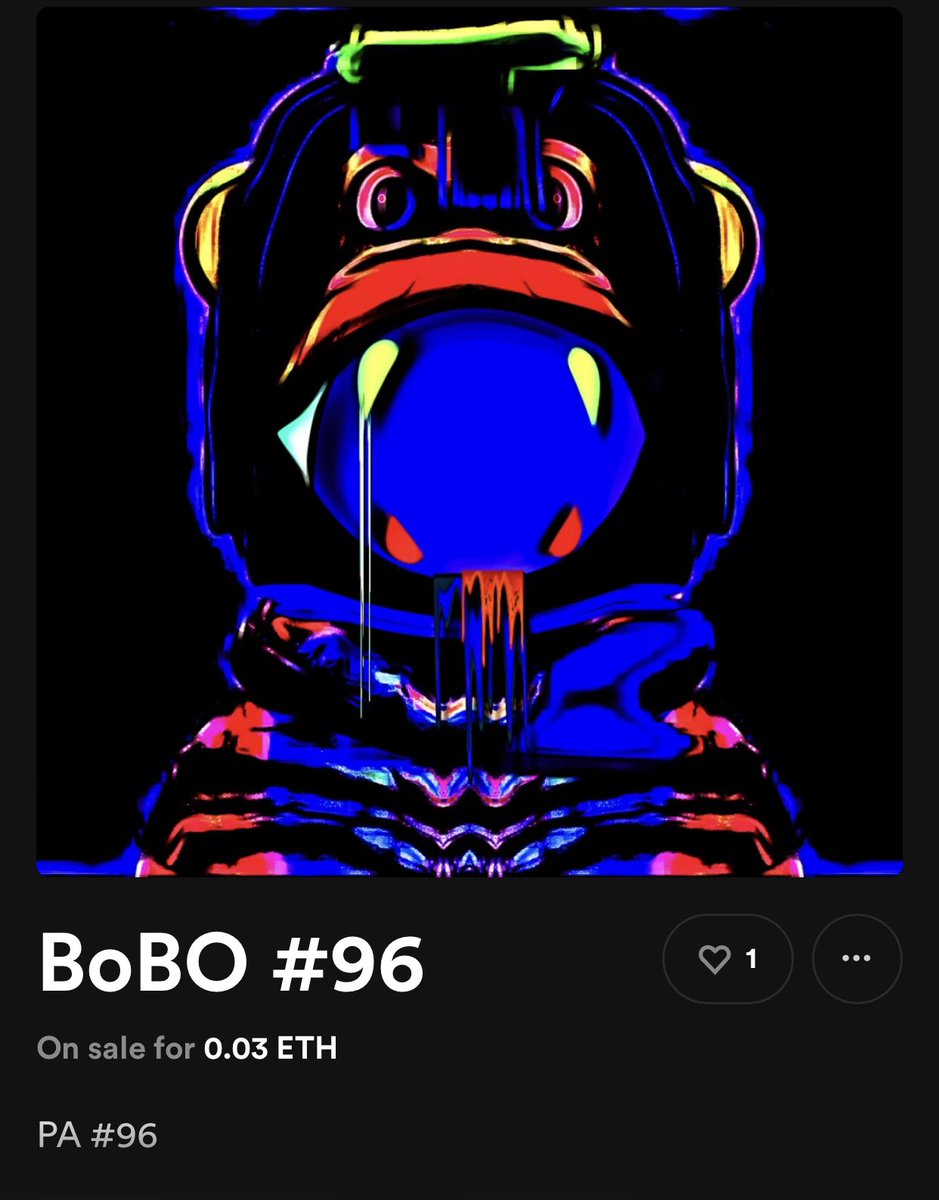 BoBO #96

Colorful Nfts, the New Trending !

BUY NOW YOUR PSIKO APE !

✅ Collection Verified on <a href="/rarible/">Rarible</a> 

rarible.com/psikoapes

#NFT #NFTS #rarible #NFTCommunity #nftcollector #Crypto #ETH #NFTProject