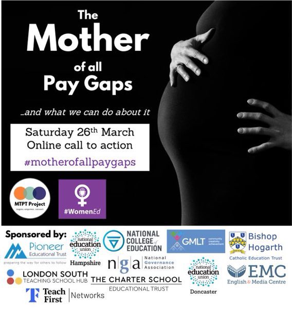 On the 26th of March a whole host of brilliant people are speaking at this @maternityCPD @WomenEd event  to empower you with ways to tackle the #motherhoodpenalty!

Join us for free at eventbrite.co.uk/e/womened-the-… #MTPTproject pic.twitter.com/xf63inlkFv