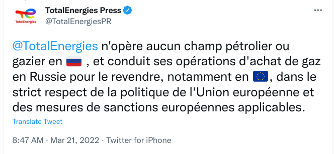 PChasseray's tweet photo. Bon, allez @TotalEnergiesPR, corrigez votre site internet pour en enlever toutes ces erreurs factuelles, sinon on va encore dire que #TotalMent…
https://t.co/fCeJtOwdRr https://t.co/00SMOL0P2s
