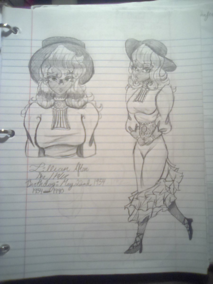 DreamGardenRose's tweet photo. Decided to start drawing On paper again So Here's My MrsAfton AU Design! Sorry the body seems off This was drawn a little while ago actually and Was my first time drawing full body like this lmao #fnafau #fnaffanart #fnafdr #mrsafton #aftonfamily #dreamyroses #alternativeuniverse https://t.co/tnorwayYZD