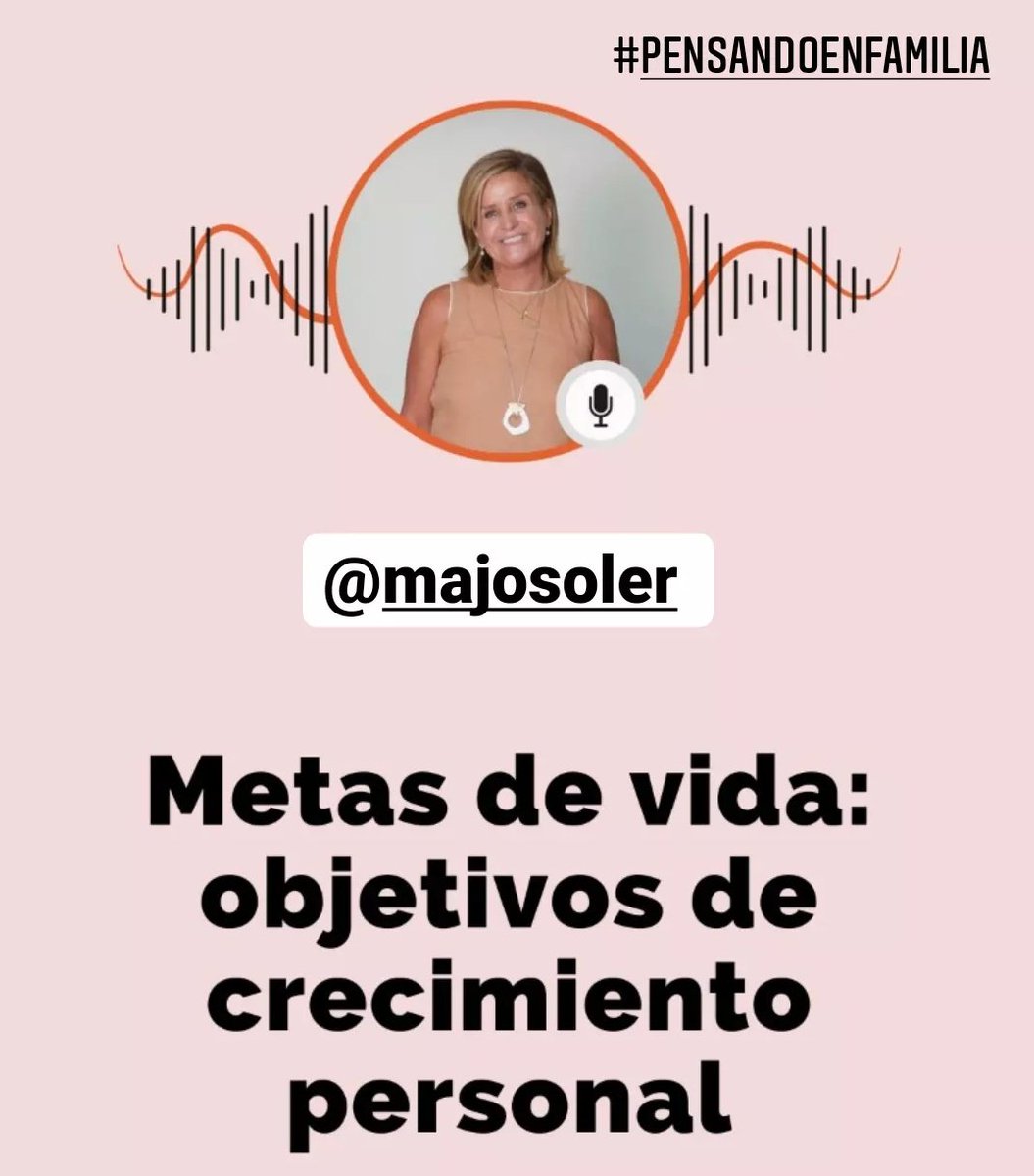 CitasdeRadio's tweet photo. Martes 13:00 ▶️Majo Soler en #PensandoEnFamilia va a hablar sobre las metas como aliadas para el crecimiento personal #MARTESENCITAS
#CITASDEMARTES https://t.co/Ya9HR4d64U