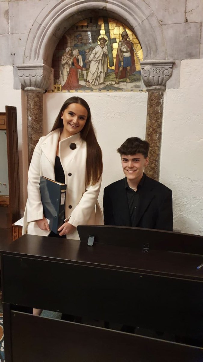 Quercus_UCC's tweet photo. So proud of Quercus scholars Ciara Cullinane (@UCC_Medicine) and Donnchadh Hughes (@MusicUCC) who performed so beautifully at the official opening of the Honan Chapel in @UCC this evening. https://t.co/62PQMYpZHw