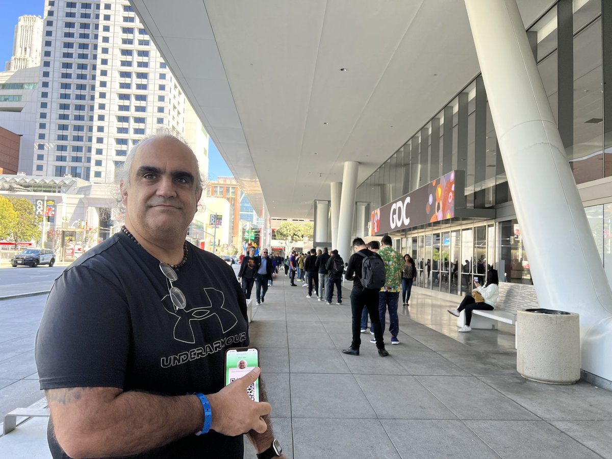 The secret to getting in to GDC like a VIP and passing the line. Use the Clear app with green status <a href="/markollila/">Mark Ollila</a> #GDC2022