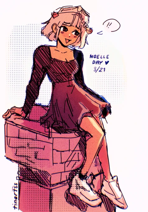 noelle day!! 🎉 i shall continue spreading the noelle best girl agenda

#noelle #原神 