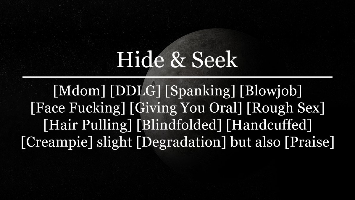 AlaricMoon's tweet photo. New Exclusive!

We are going to play a little game of hide &amp; seek. You better find a good place to hide, because when I find you, I will *not* go easy on you. I’ll make sure you are sore for days.

M4F: https://t.co/z3iBoWifwG
M4M: https://t.co/NqwGrLAneu https://t.co/S1PL91ritY
