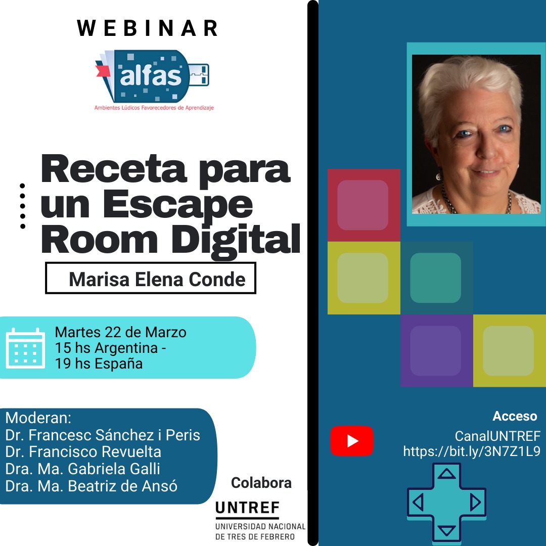 mgabigalli's tweet photo. Receta para un Escape Room Digital #Mañana @AsocGrupoAlfas @franjsan @pacorevuelta @ConcepcioRosRos @marisacon   @Beatrizde_Anso @mdlpazcolla @Edartola
@InnovarUntref https://t.co/COY6zCKPMC