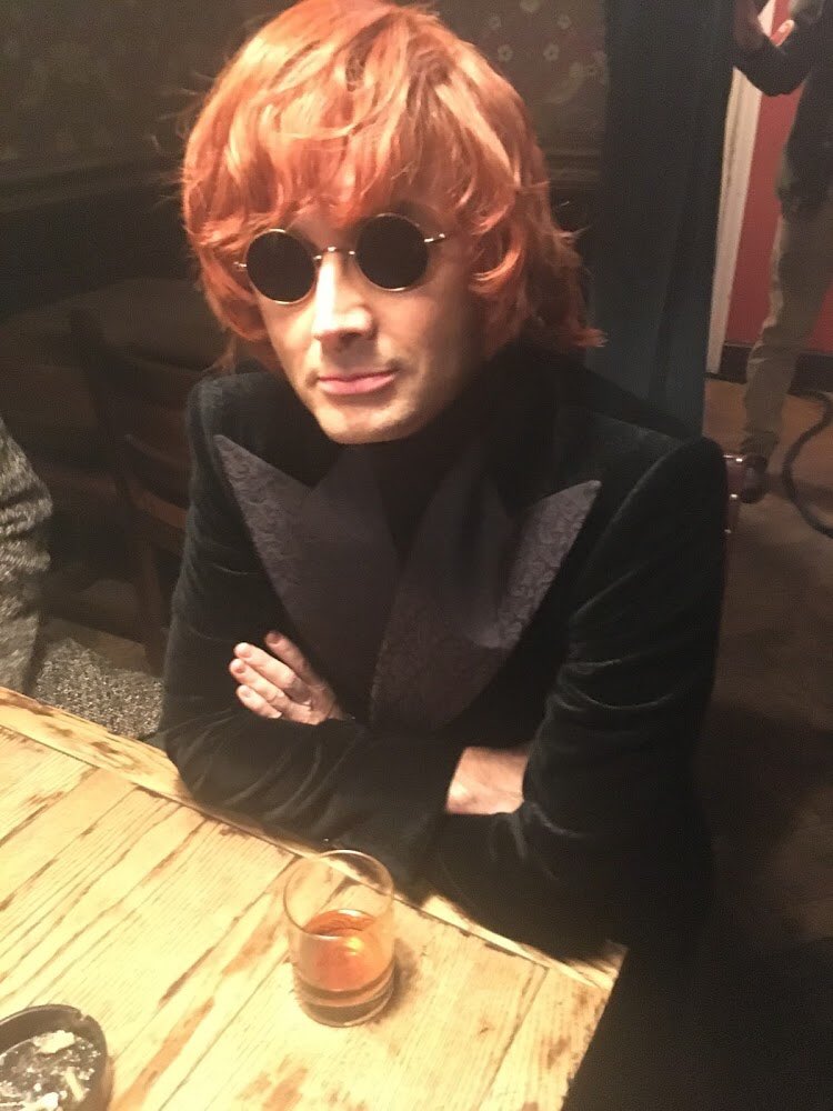 Behind the scenes photo of David Tennant on set of series 1.

<a href="/GoodOmensPrime/">Good Omens</a> #GoodOmens #DavidTennant