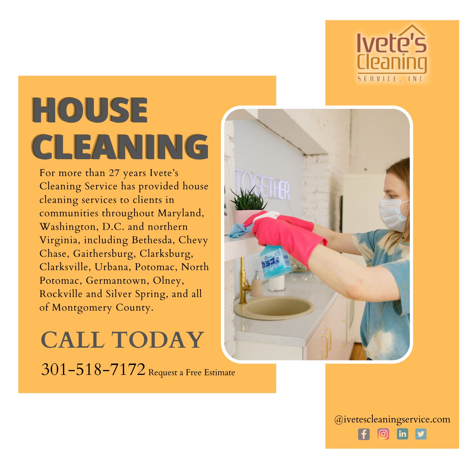 House Cleaning Service  Montgomery County Maryland