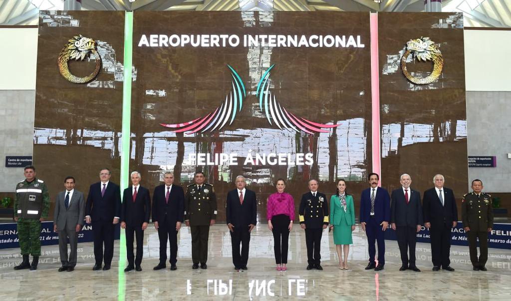 Claudiashein's tweet image. El #AIFA es la esencia de la Cuarta Transformación de la vida pública de México.