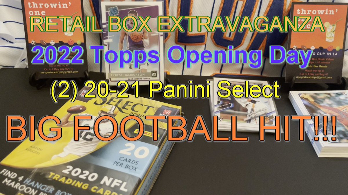 New throwin one back video - blaster boxes for football and baseball with a BIG football hit! #sportscards <a href="/RinkStories/">Rink Stories podcast</a> <a href="/BlackAndGold277/">Mark Allred</a> <a href="/BarackObama/">Barack Obama</a> <a href="/chargers/">Los Angeles Chargers</a> <a href="/slseftel/">Steve Seftel</a> 

youtu.be/QnlC4T__GU0