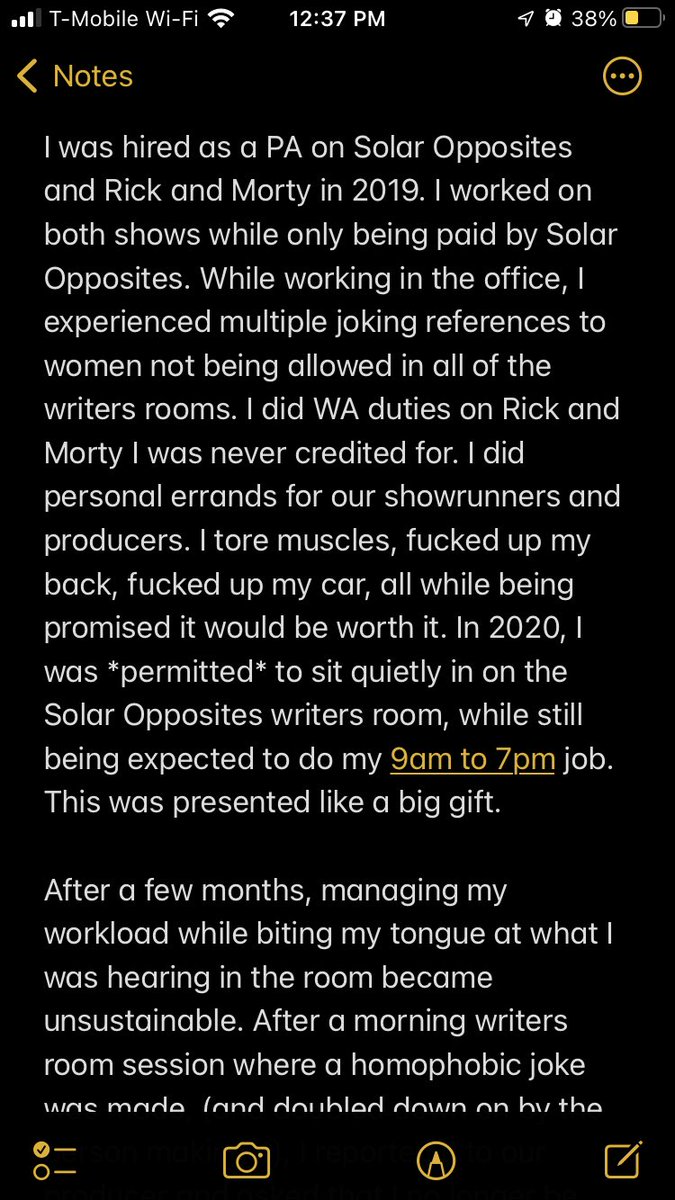 ThisIsHeidiB's tweet image. My personal experience working for @solaropposites and @RickandMorty and why I’m passionate about a #NewDeal4Animation 

#productionstrong #solaroppositessolidarity #rickandmortysolidarity @hulu @adultswim #RickandMorty #SolarOpposites