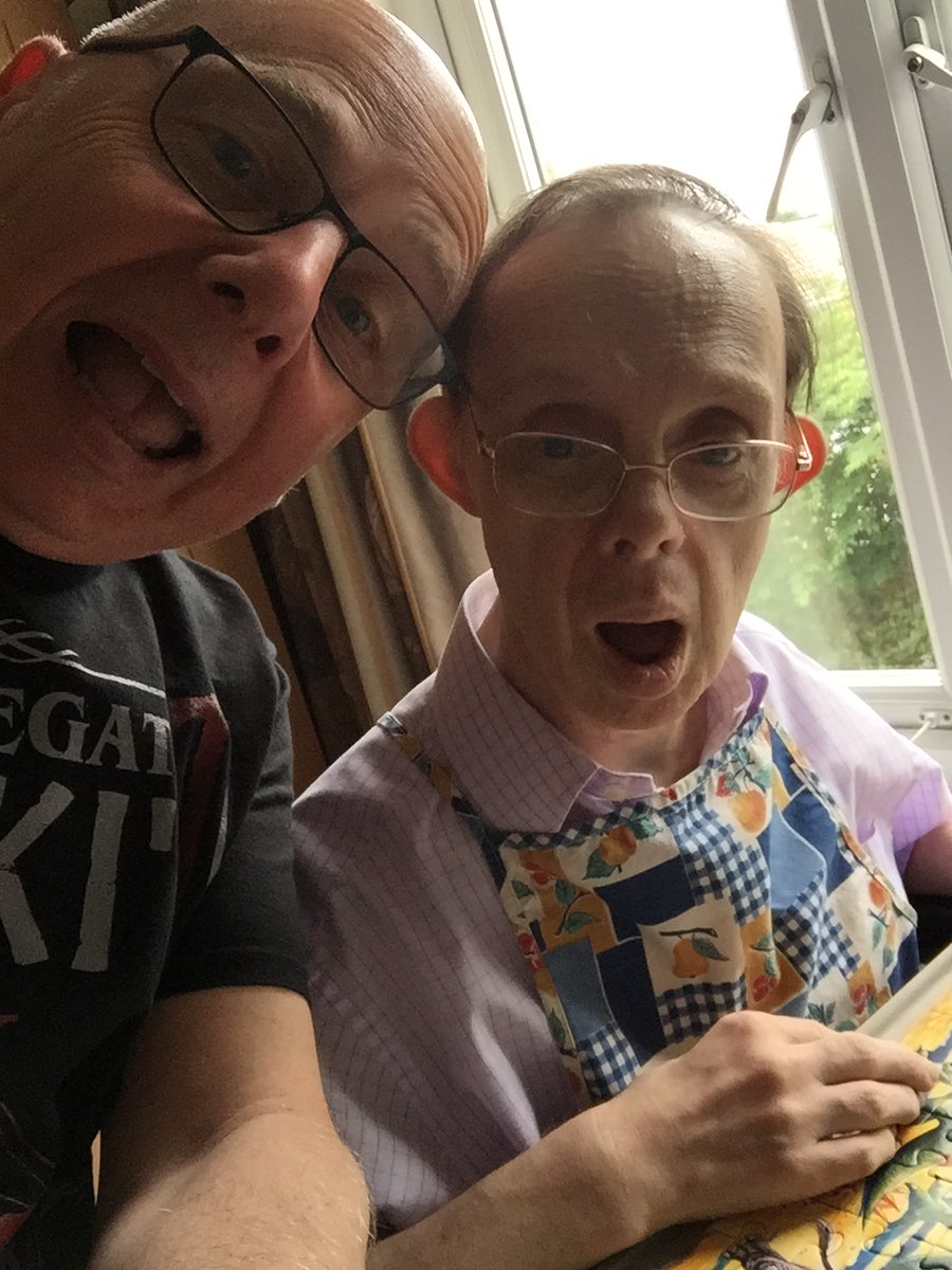 Rickj2903's tweet photo. @Dull43Mick Hi Michael, don't hold it against me but i'm a Mancunian and a United fan. Happy #WorldDownSyndromeDay2022 . This is a picture of me and my brother in law Stephen. https://t.co/kR7SyWRfHk