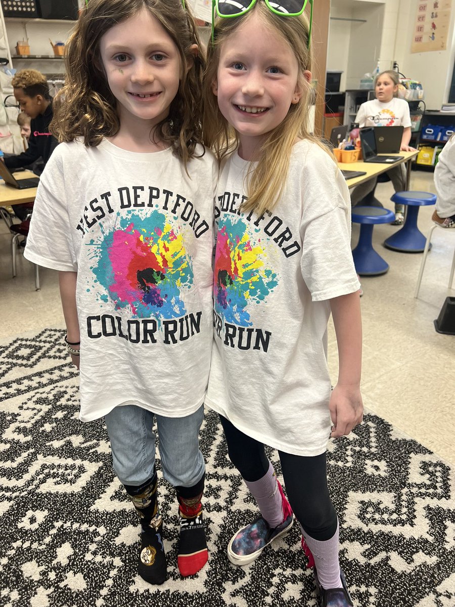 Friends that run together, learn together!  Awesome job, girls…participating in the 2022 Color Run! <a href="/wdeptford/">West Deptford</a> <a href="/WDHigh/">West Deptford HS</a>