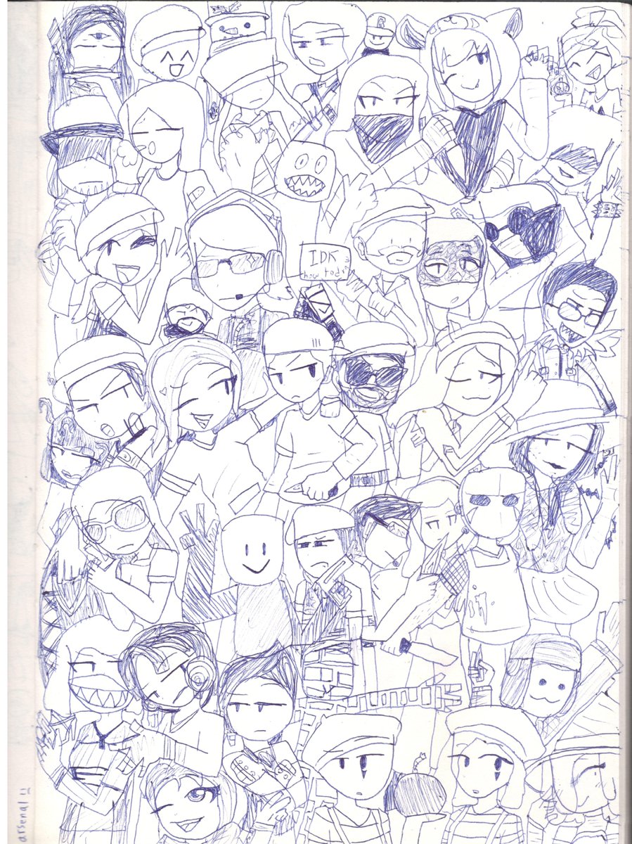 hanimorphic's tweet photo. All my fav Arsenal Characters 
#roblox #robloxfanart #kidsart https://t.co/vlzaH6j9z4
