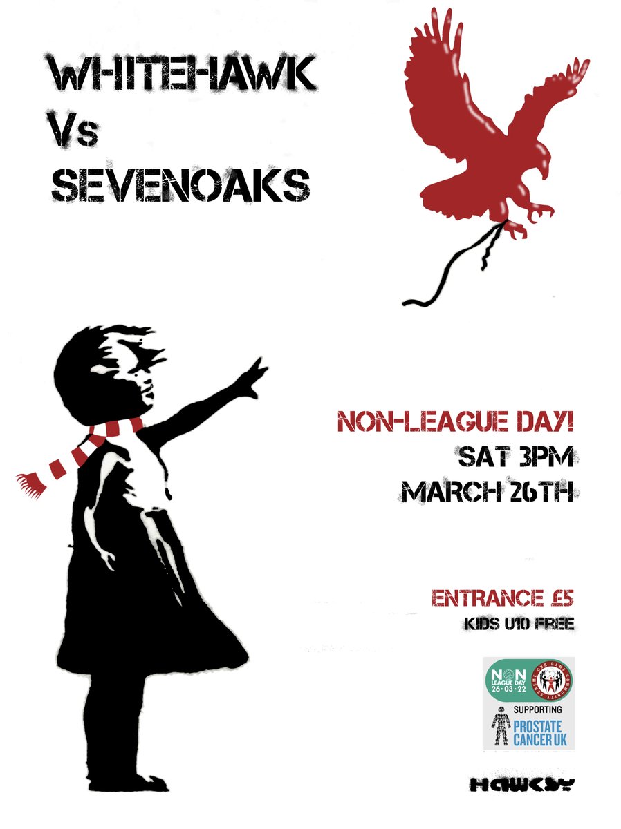 HawksFCOfficial's tweet photo. This Saturday.
@nonleaguedayuk
ALL TICKETS £5! https://t.co/EF9R1A5zKJ
We're collecting for the Whitehawk Foodbank
@WhitehawkFB and @ProstateUK +
@England v Switzerland and MUCH MORE!
@H_Hawks_FC @MagicmanRepair @HawksUltras
Come and join the party!
#footballforall https://t.co/uq8Dvzpbwx