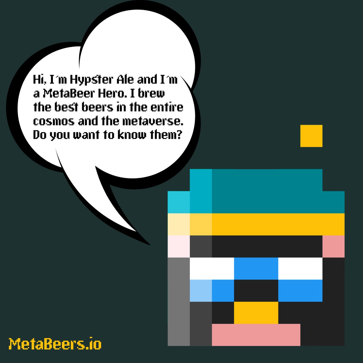 MetaBeers's tweet photo. Another one of our Heroes #MetaBeers 
🍺🍺🍺🍺🍺🍺🍺🍺
#NFTCommunity #NFTCollection #NFTProject 
https://t.co/hxi3bCljCP https://t.co/69UreJaC8s