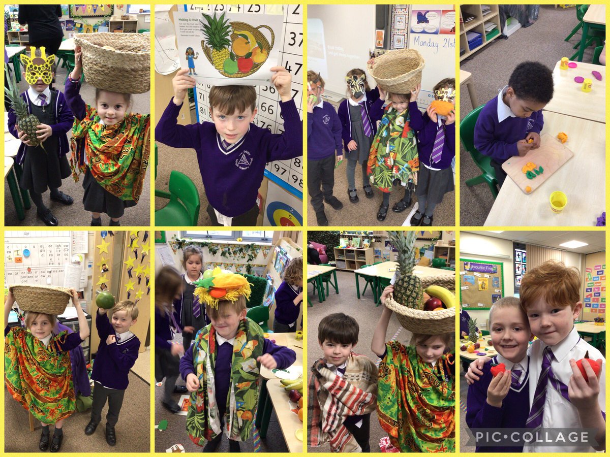 TheTrinityL5's tweet photo. Year 1 being creative, to help to deepen their understanding of the story Handa’s Surprise. 🍊🦓🥭🐒🍌🐆 #trinityenglish https://t.co/Sdmlv49zb8