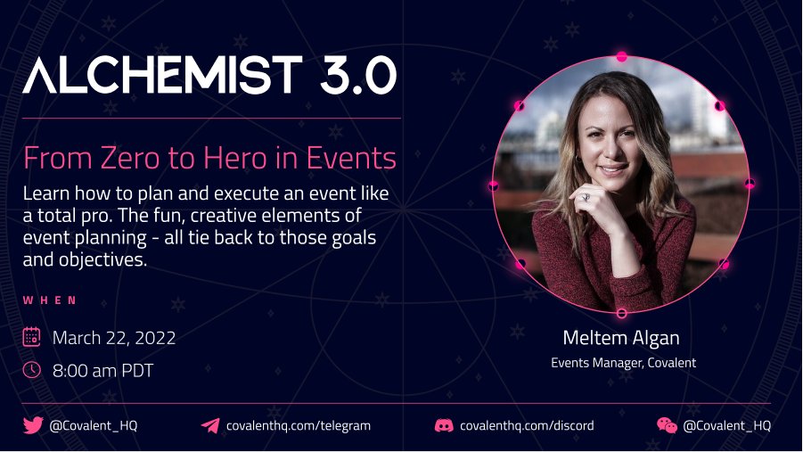 Covalent_HQ's tweet photo. 🌻hello frens!

🔔 This is a friendly reminder on tomorrow's first open workshop - Zero to Hero in Events done with our very own Event Manager, @_M3ltem! 💃

📆 Tue, Mar 22
⏰ 8 am PT

RSVP if you haven't already: https://t.co/7oFbAEbzRu

PS -- those who attend will get POAPs!🎟 https://t.co/NXcOK5l1ct