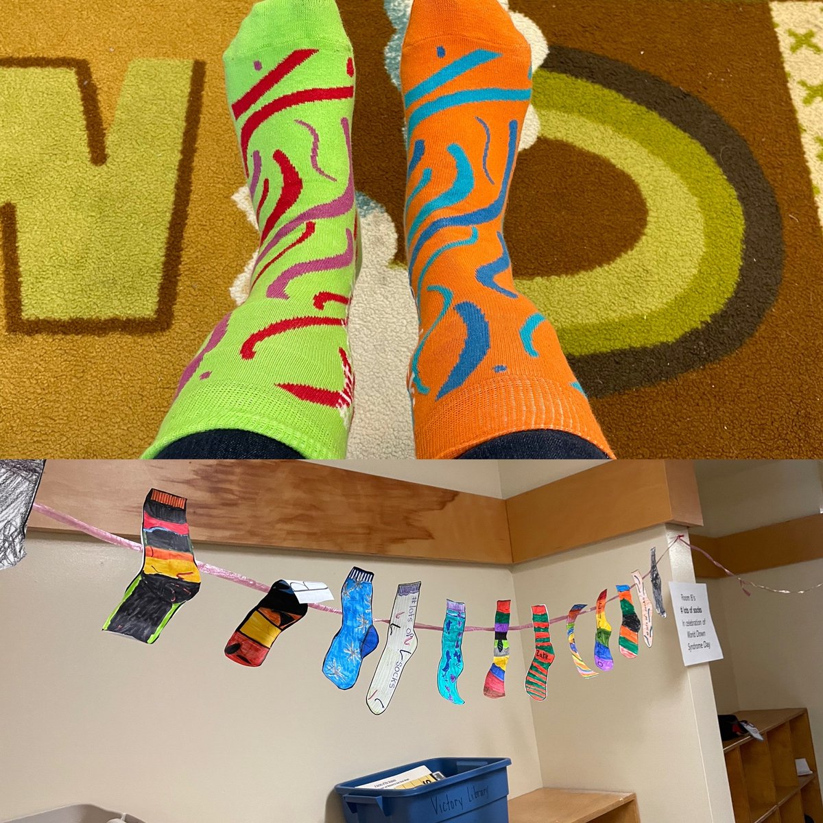 Room 8 celebrated #WorldDownSyndromeDay #LotsOfSocks