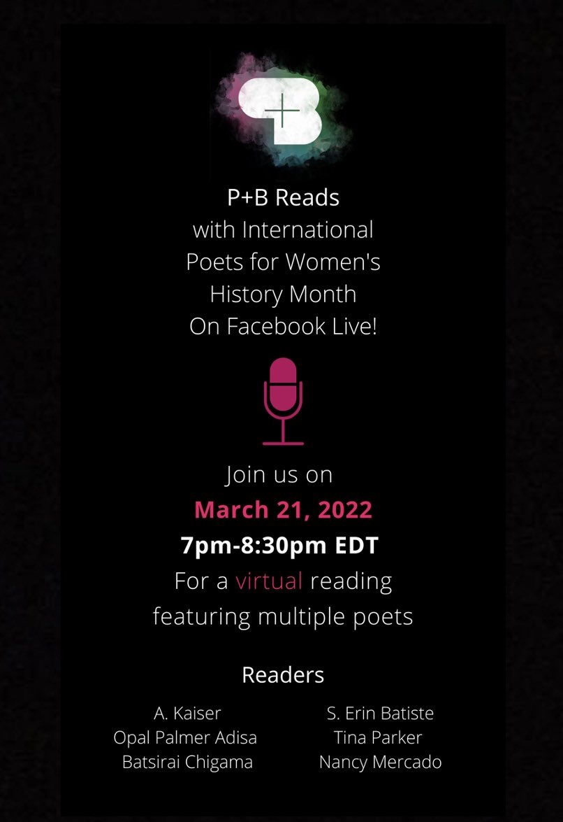 Join us tonight 7PM on the Pen & Brush Facebook page! #WomensHistoryMonth #PoetryDay #poetrycommunity #authors #poets #WritingCommunity
