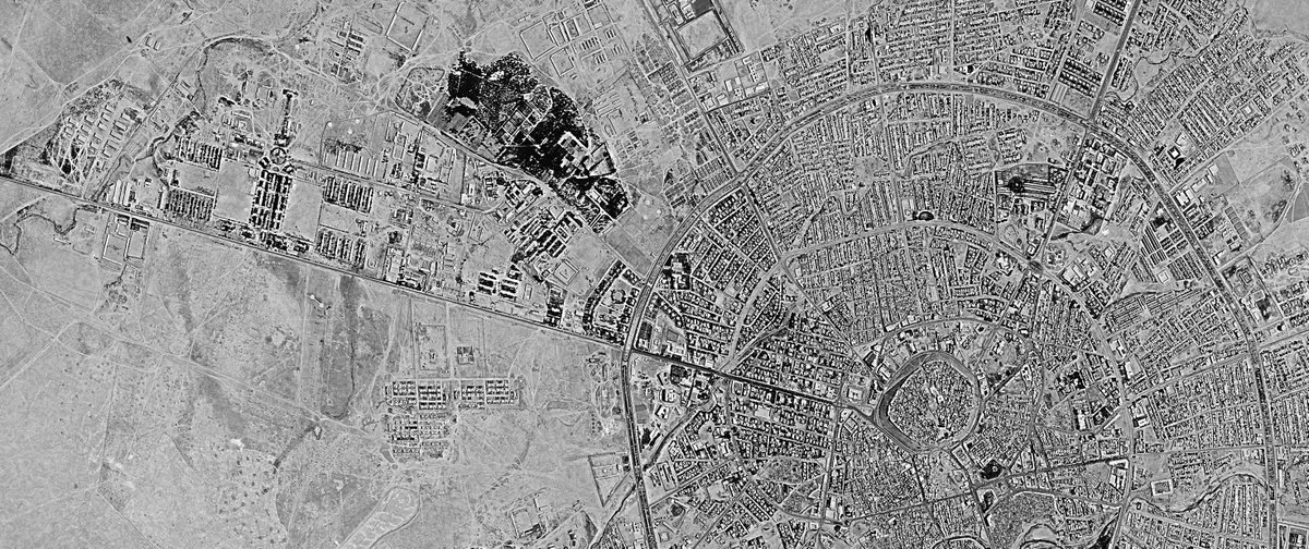 jasonalikur's tweet photo. A gift for my #Newroz2022-celebrating friends in #Kurdistan: a #KH9 #hexagon  photo of #Erbil on 24 June 1980. https://t.co/jGmsNyeZM7