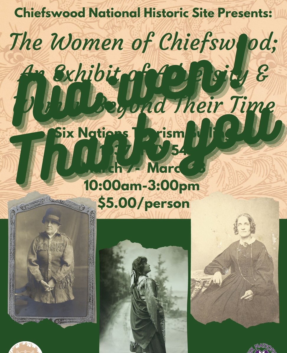 chiefswood's tweet photo. Nia:wen/Thank You to everyone who visited the Women of Chiefswood exhibit over the last two weeks. We hope you enjoyed the Chiefswood Collection &amp; learned something new about E. Pauline Johnson, Emily Johnson and Evelyn Johnson
Check back for an announcement about future exhibits https://t.co/8eUzkzYAg0