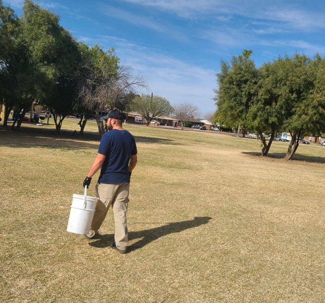cityoftucson's tweet photo. Thank you to all the volunteers who helped clean up at Palo Verde and Hoffman parks this weekend. We collected 9 bags of trash. #TeamUpToCleanUpTucson https://t.co/GOBg8ijdQx