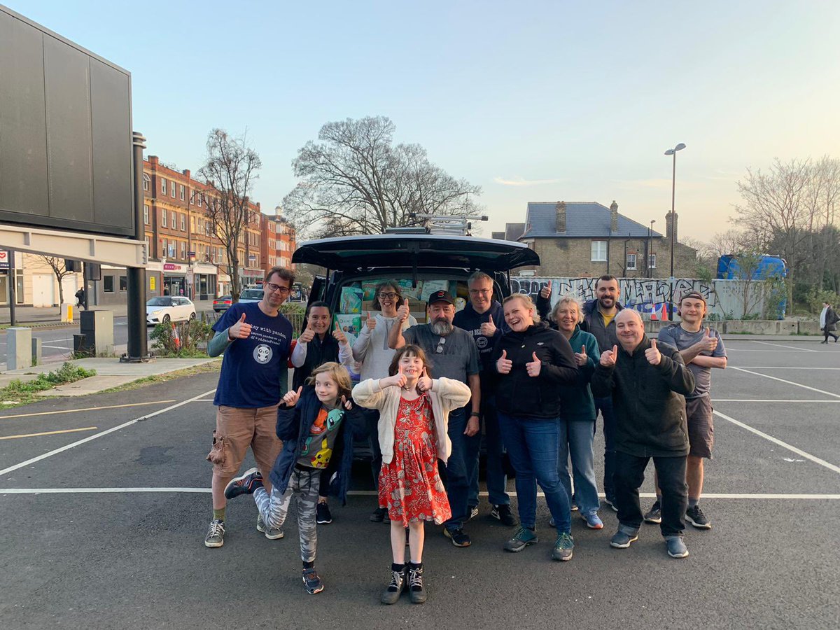 Another van packed and off to the border - huge thanks to everyone who came along to help in Catford today!