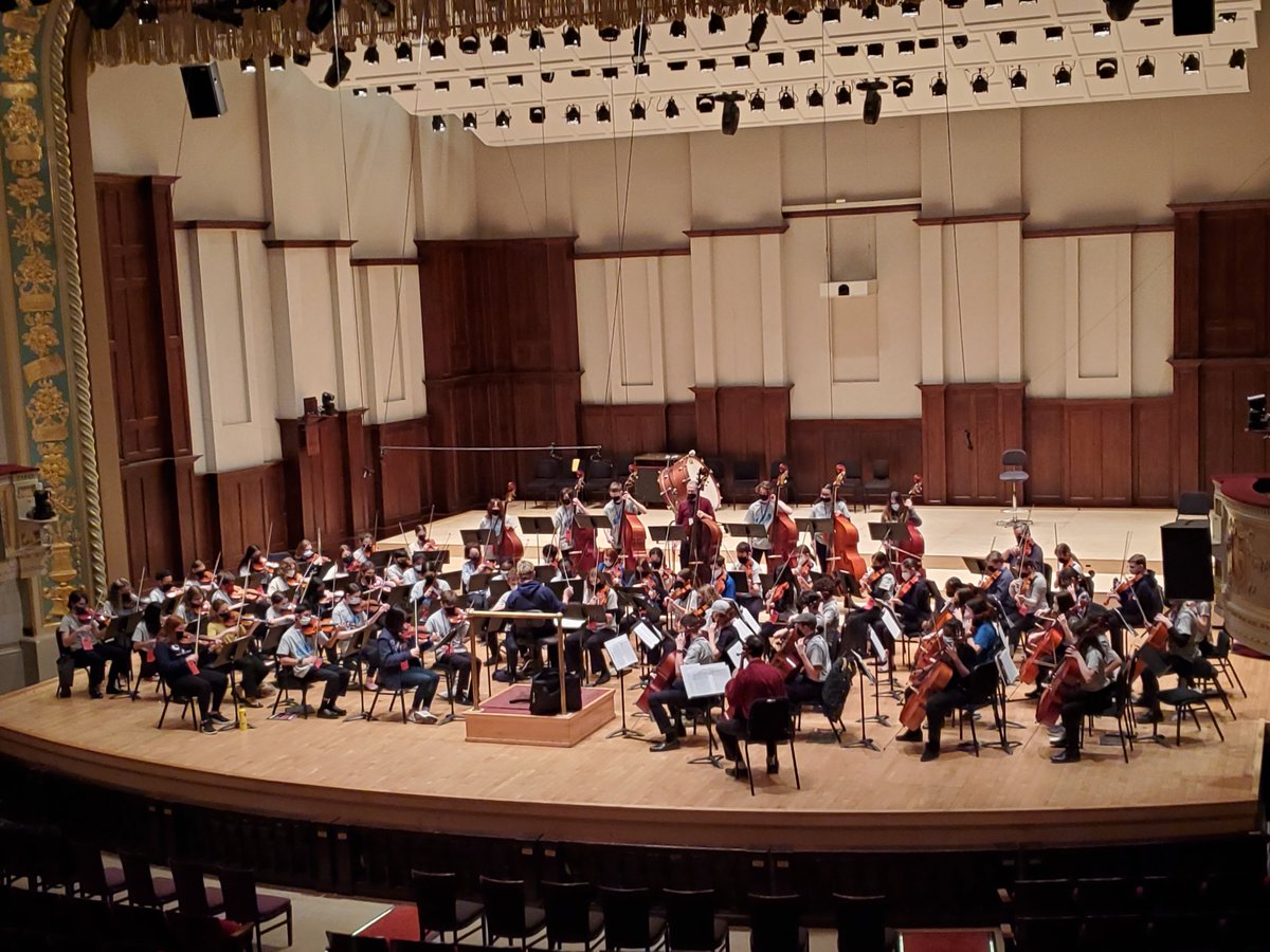 Proud orchestra teacher moment! 15 WBMS orchestra students here at the beautiful Orchestra Hall 🎶