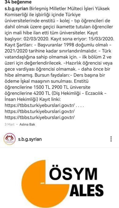 KendineMuhabir's tweet photo. Aranızda 4200 TL karşılıksız hibe burs alabilen Türk genci var mı bilemiyoruz ama Suriyeli var! https://t.co/9l0deF82wn