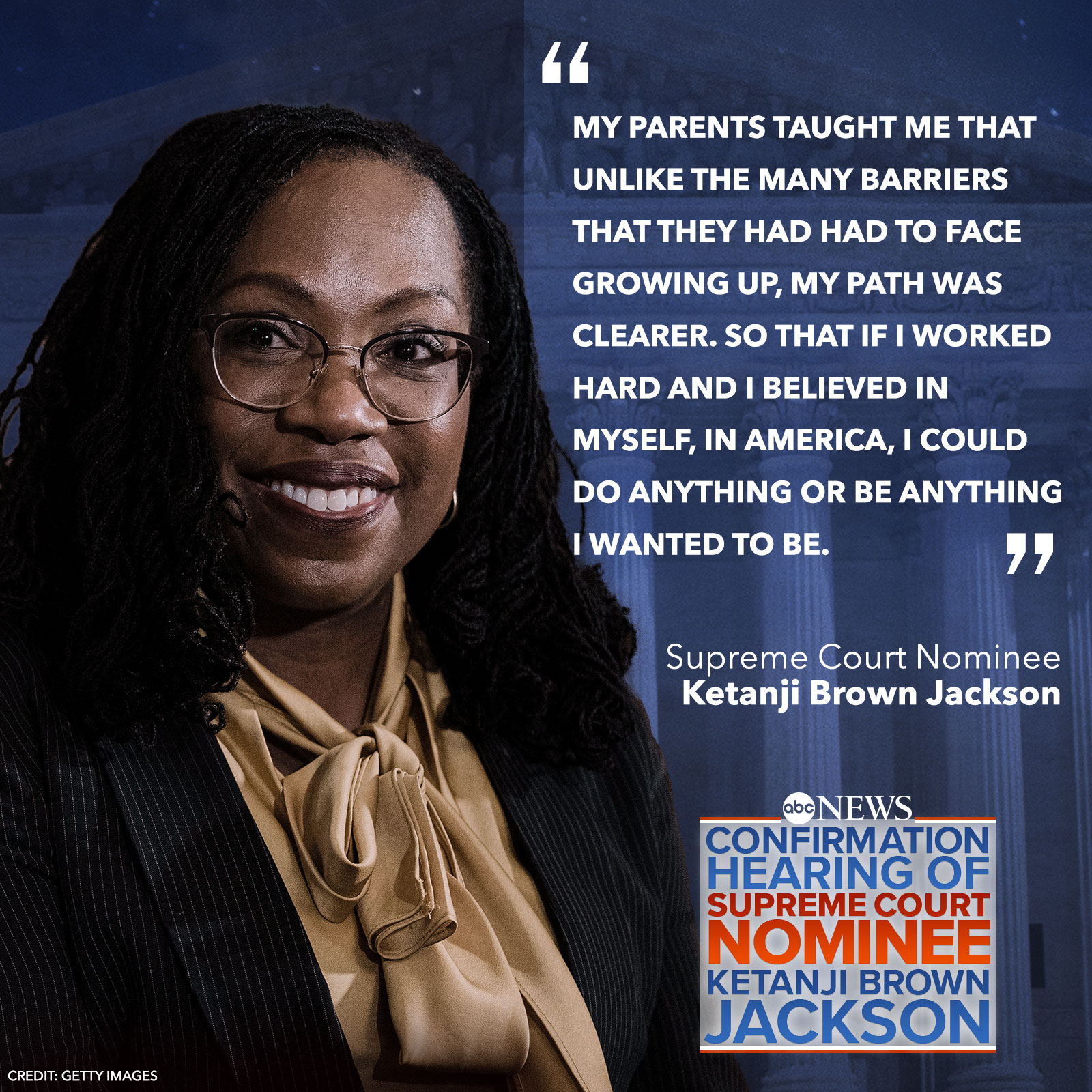 ABC News on Twitter "Judge Ketanji Brown Jackson "My parents taught