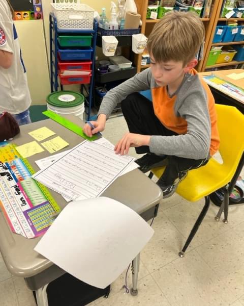 unitycharter's tweet image. .@unitycharter gr3 Tiger Swallowtail Butterflies worked to engage in formal peer critiques.They read each other’s persuasive writing and gave feedback and compliments to their peers during today's publishing party! #unitywolves @TCRWP @CharacterDotOrg @NJPCSA @NewJerseyDOE