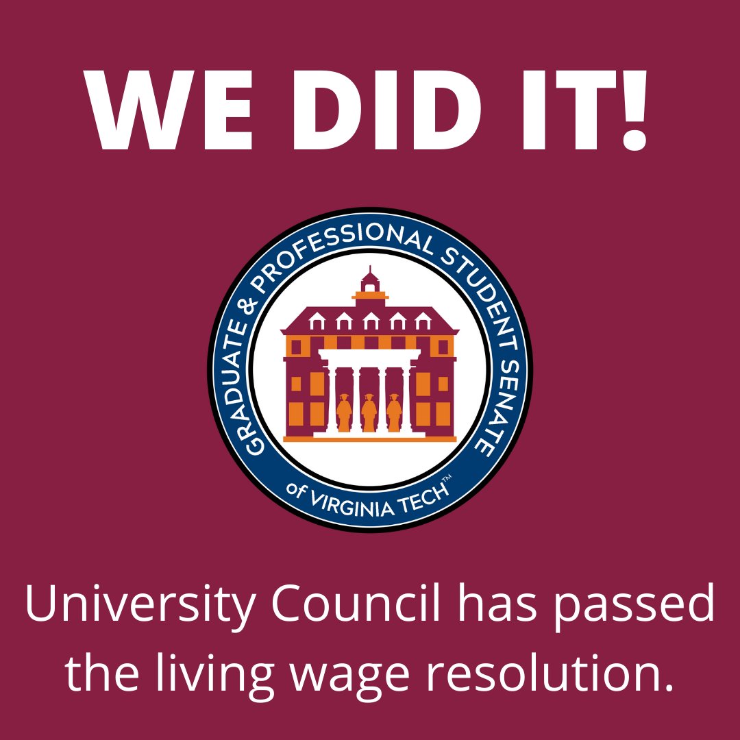VTGPSS's tweet image. We did it! Huge thanks to everyone who helped write and edit the resolution and to everyone who showed up to these meetings. We've done an incredible thing here. Let's keep up the good work!