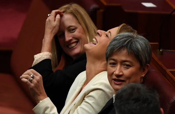 PatrickCrabb's tweet image. political behaviour ugly both sides aisle.late senator’s husband,Andrew Landeryou, lauded his wife at St Patrick’s Cathedral Melbourne, saying she had better moral judgment than the “cantankerous cabal” that opposed her. as per scomo,albo now promising better complaints process