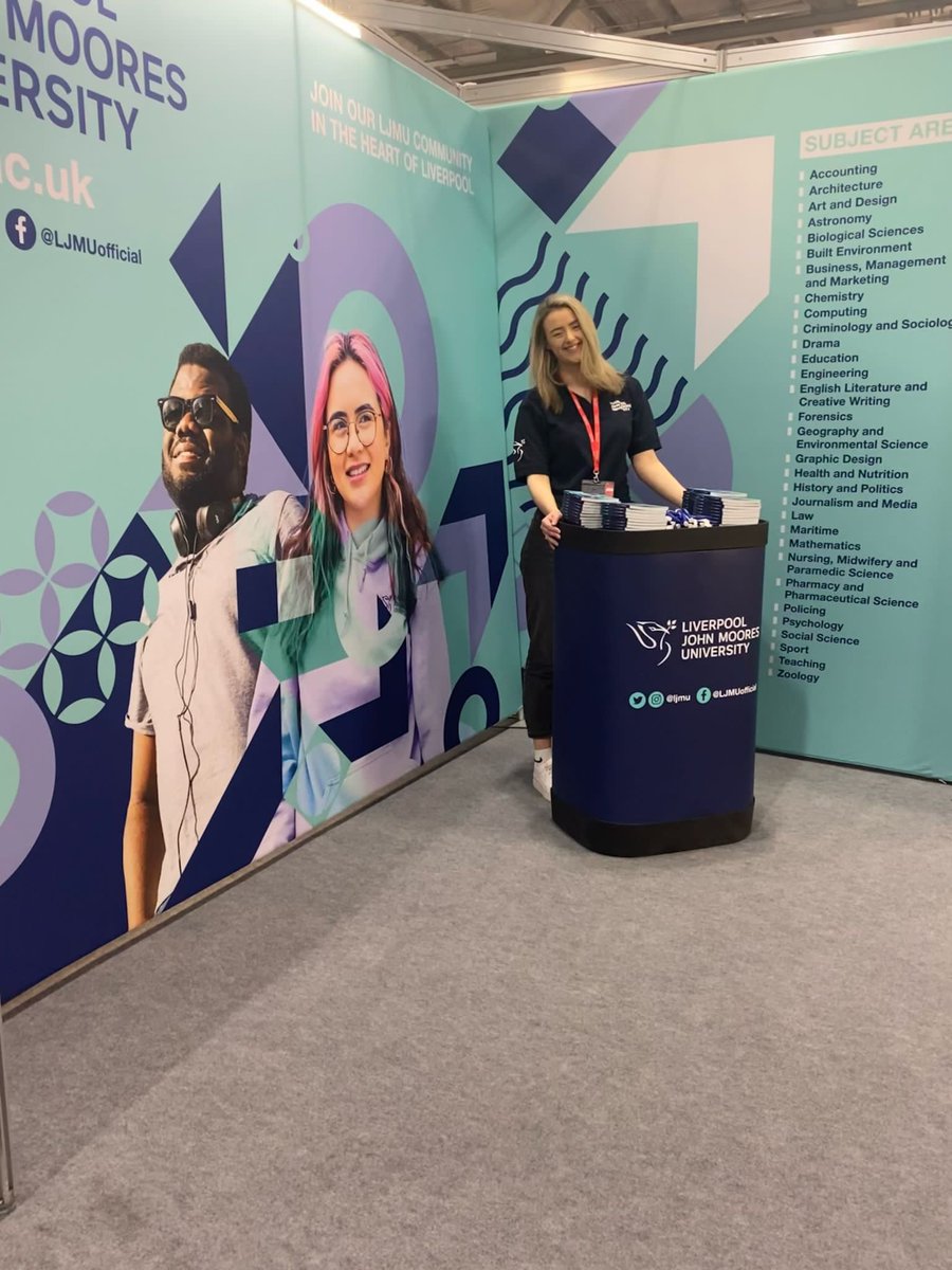 It's day 2 of the #Farnborough <a href="/ucas_online/">UCAS</a>. Hannah enjoyed speaking to students yesterday as is looking forward to answering more questions at stand 63 about what it is like to study in #Liverpool 
#LJMUOnTour