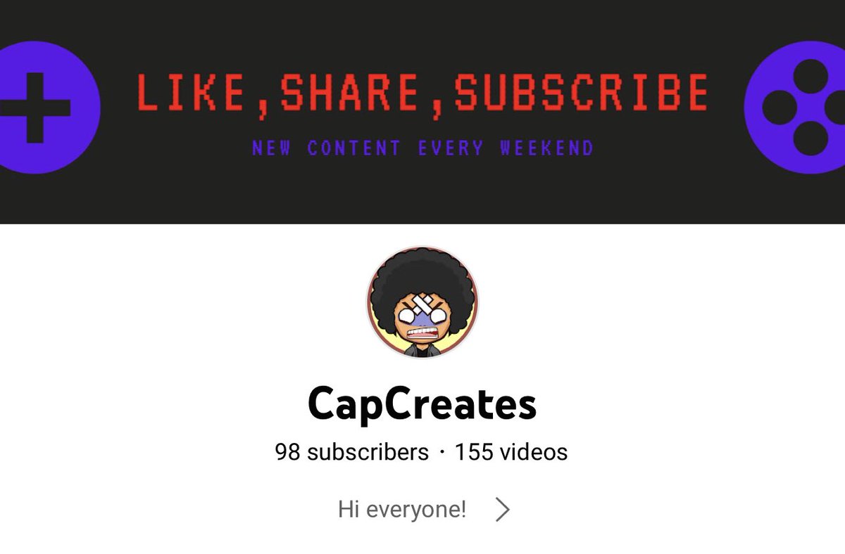 Cap_Creates's tweet photo. Two subscribers away from my goal of 100!! Let’s go!! -> https://t.co/VoTru7NDLm #youtube #youtuber #youtubegamer #subscribe https://t.co/TyqTculYk2