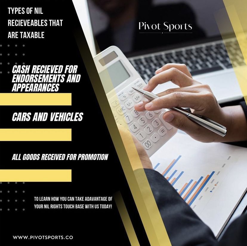PivotSportsNIL's tweet photo. Did you know you can write off a large amount of your NIL deals? ✍🏾 

Touch base with us today to learn how you can start to take advantage of your NIL rights! #NIL #PIVOT https://t.co/lUuqevHzKY