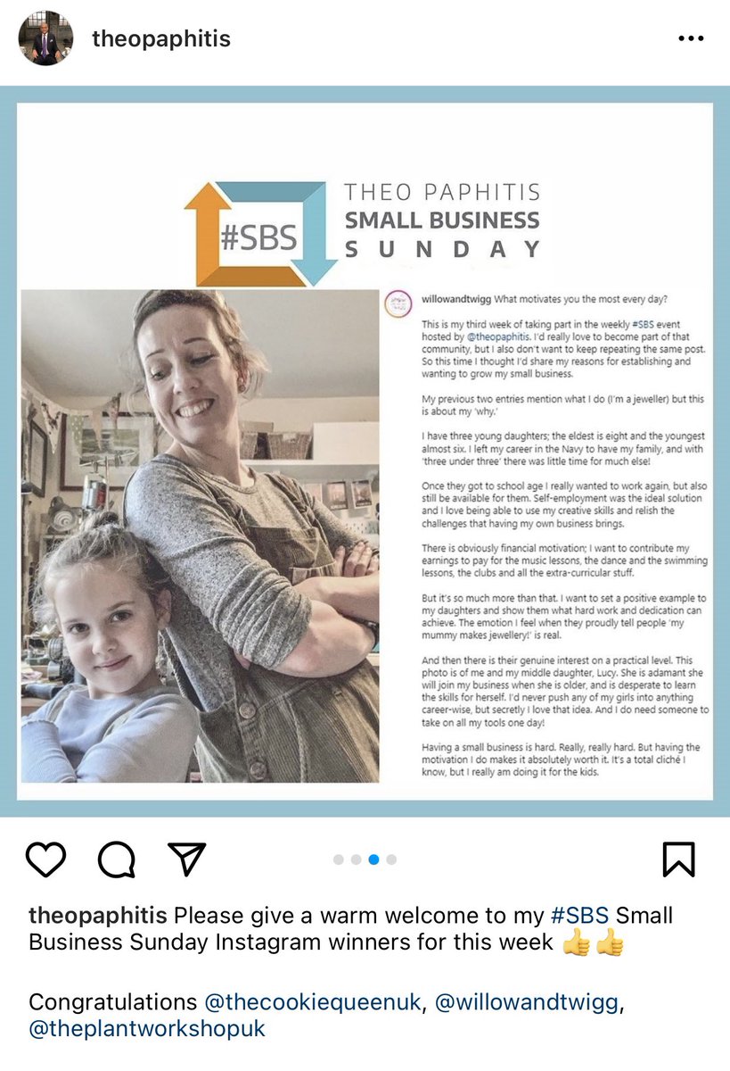 Oh my goodness! So excited to be chosen by <a href="/TheoPaphitis/">Theo Paphitis</a> as a winner of #SBS this week! I’m not all that good with Twitter (which is why I entered on Instagram) but this is something I definitely wanted to share! 🙂 Congrats to all the other winners too! 🥳