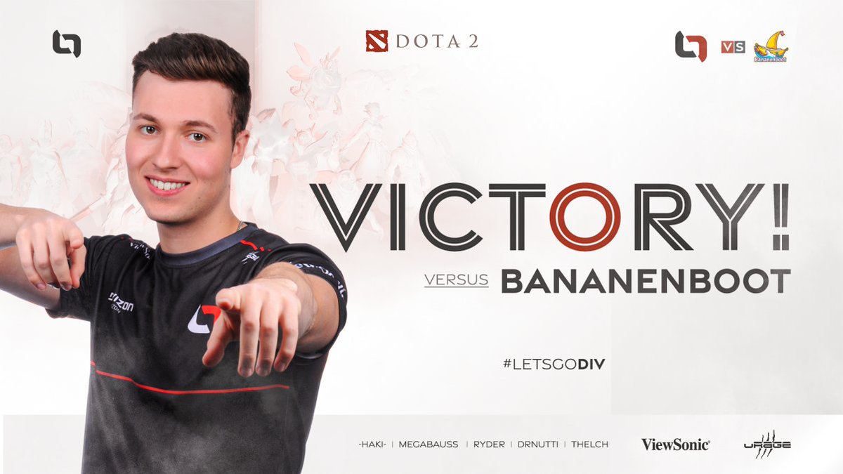 We win 2-0 versus <a href="/BananenbootDota/">Bananenboot</a>! GGWP 🤝

Nice to have <a href="/Megabausss/">Megabauss</a> back ❤

Now it is time to prepare for <a href="/weareivygg/">IVY</a> on Wednesday, where we want to challenge the leader of the table 👀

#LETSGODIV | #ESLMeisterschaft