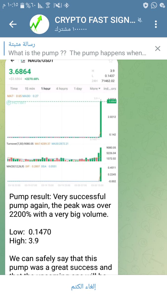 NOVACRYPTo7's tweet photo. Hello
If you are intrested in crypto pumps and accurate trading signals, join our big  channel to know the name of the next coin which will be pumped .
More than 700 K persons participate in our pumps.

https://t.co/HVGvfOeiRm https://t.co/myLILt5mDE