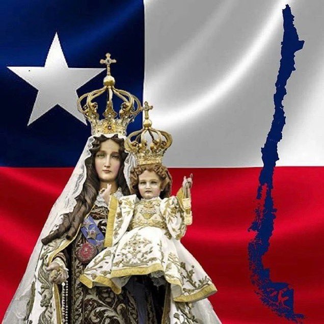 Virgen del Carmen, Patrona de Chile tique fuistes sacada de la moneda por Boric te pido humildemente que intercedas ante Dios para que saquen pronto a este nefasto del gobierno.
