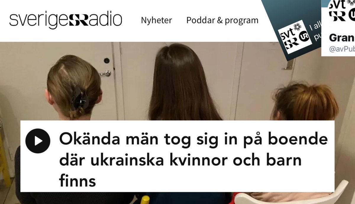 Det visar sig nu – inte oväntat -– att de ukrainska kvinnornas berättelse om skräcknatten på vandrarhemmet i Örebro, innehållande signalement, redigerades bort av @SverigesRadio.

Är detta verkligen journalistik i allmänhetens tjänst? 

<a href="/sr_ekot/">SR Ekot</a> @P4Orebro #journalistik