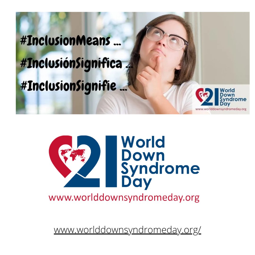 BurtonBlattInstitute (@bbisyracuse) on Twitter photo Today is #WorldDownSyndromeDay! Learn more about this year's theme: What Does Inclusion Mean? Visit their website below to find out what inclusion looks like for people with Down syndrome and how to support the day. #InclusionMeans <a href="/worlddsday/">World Down Syndrome Day</a> worlddownsyndromeday.org Today is #WorldDownSyndromeDay! Learn more about this year's theme: What Does Inclusion Mean? Visit their website below to find out what inclusion looks like for people with Down syndrome and how to support the day. #InclusionMeans <a href="/worlddsday/">World Down Syndrome Day</a> worlddownsyndromeday.org