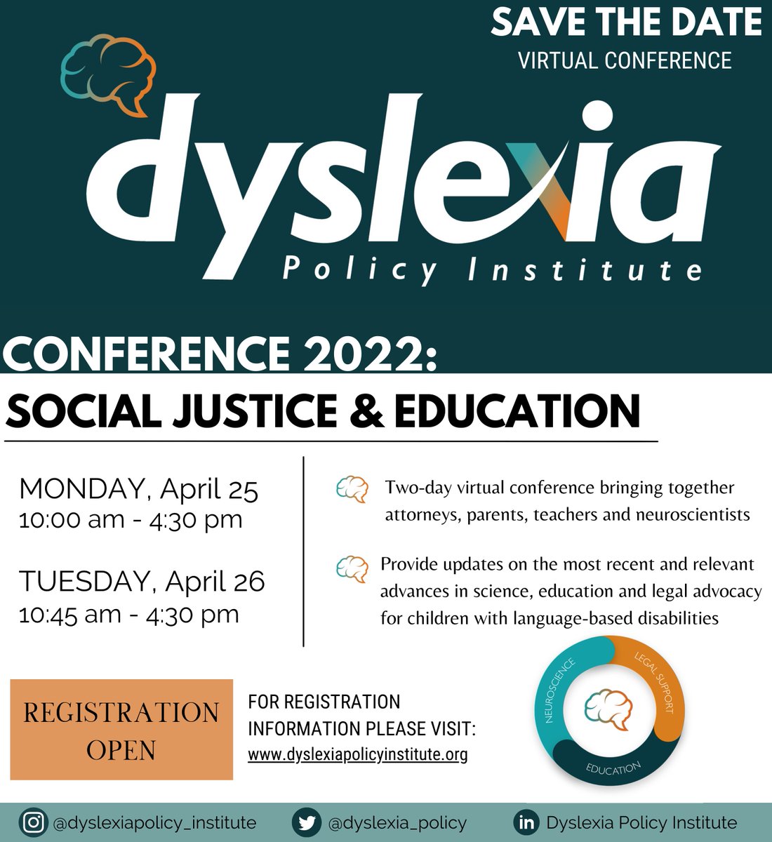 Fumiko Hoeft MD PhD (@fumikohoeft) on Twitter photo Dyslexia Policy Institute April 25-26. Register now events.zoom.us/ev/AE8BXF2Ai2p…. Get the latest updates from attorneys, parents, teachers & neuroscientists. TU for the keynote invitation, <a href="/TheWindwardInst/">The Windward Institute</a>! Excited to learn from the policy panel / @GaabLab & from other sessions! Dyslexia Policy Institute April 25-26. Register now events.zoom.us/ev/AE8BXF2Ai2p…. Get the latest updates from attorneys, parents, teachers & neuroscientists. TU for the keynote invitation, <a href="/TheWindwardInst/">The Windward Institute</a>! Excited to learn from the policy panel / @GaabLab & from other sessions!